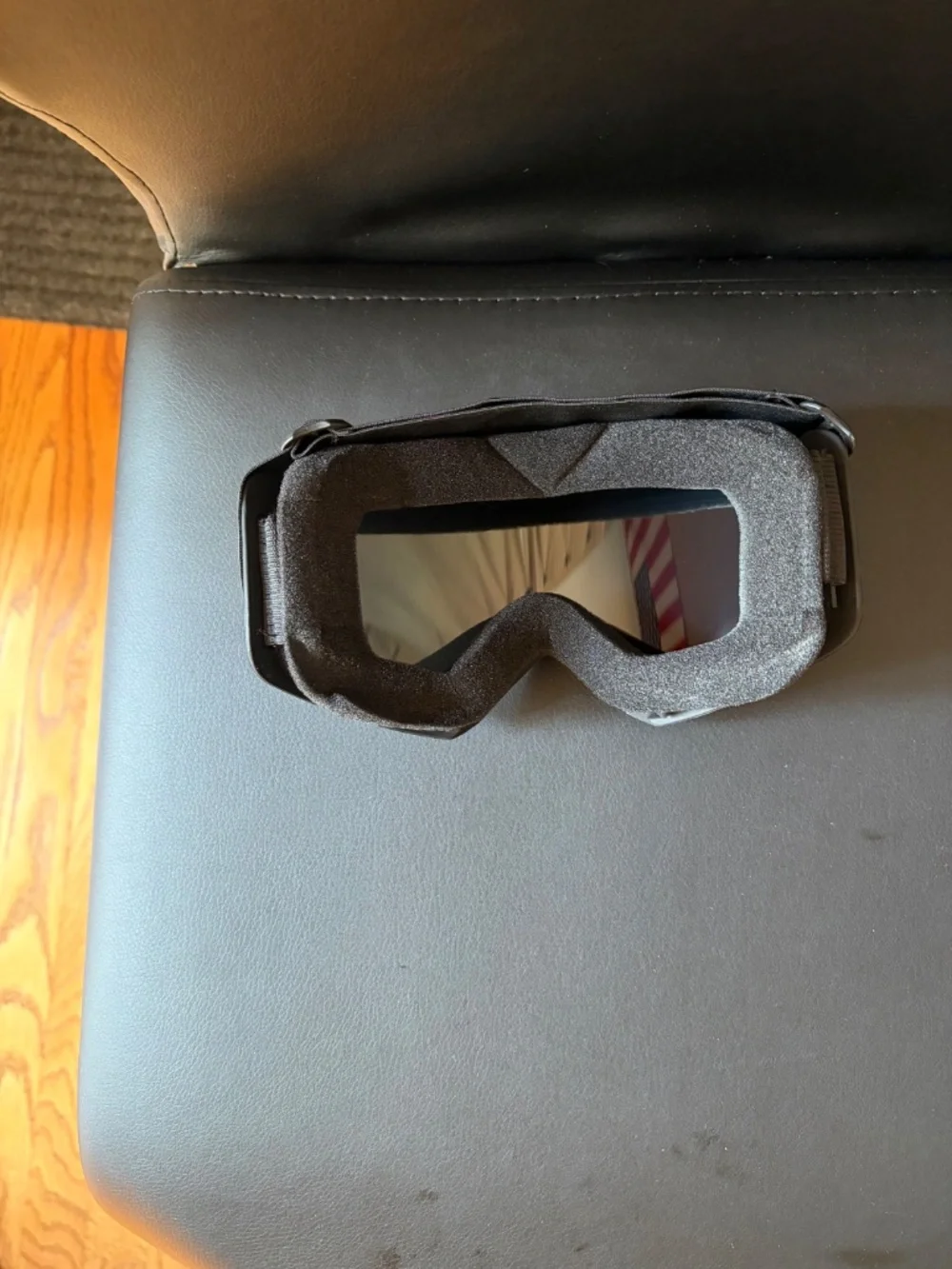 NEW Mirrored Silver Moto / Ski Goggles